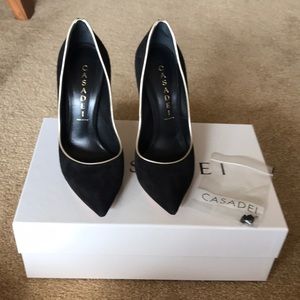 Casadei Black Tie Heels